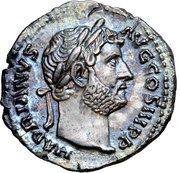 Denarius - Hadrian PIETAS AVG; Pietas obverse image