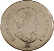 25 Cents - Elizabeth II Connecting Canada - Atlantic puffin obverse image