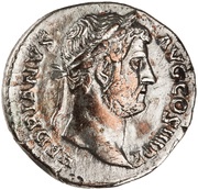 Denarius - Hadrian FELICITAS P R; Felicitas obverse image