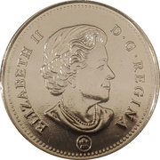 25 Cents - Elizabeth II Narwhal - Connecting Canada obverse image