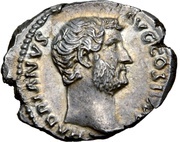 Denarius - Hadrian FIDES PVBLICA; Fides obverse image