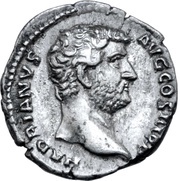 Denarius - Hadrian MONETA AVG; Moneta obverse image