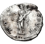 Denarius - Hadrian MONETA AVG; Moneta, Rome, 136 reverse image
