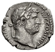 Denarius - Hadrian VICTORIA AVG; Nemesis and Victory obverse image