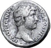 Denarius - Hadrian VICTORIA AVG; Nemesis and Victory obverse image