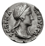 Denarius - Sabina CONCORDIA AVG; Concordia obverse image