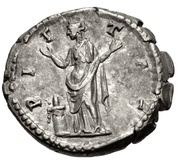 Denarius - Lucius Aelius PIETAS; Pietas, Rome, 137 reverse image
