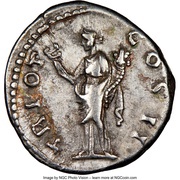 Denarius - Lucius Aelius FELICITAS AVG; Felicitas, Rome, 137 reverse image