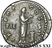 Denarius - Lucius Aelius TR POT COS II; Pietas, Rome, 137 reverse image