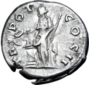 Denarius - Lucius Aelius TR POT COS II; Salus, Rome, 137 reverse image