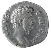 Denarius - Lucius Aelius TR POT COS II; Spes obverse image