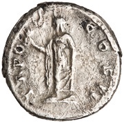 Denarius - Lucius Aelius TR POT COS II; Spes, Rome, 137 reverse image