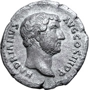 Denarius - Hadrian ANNONA AVG; Aequitas obverse image