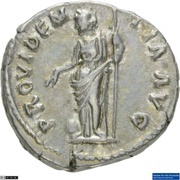 Denarius - Hadrian PROVIDENTIA AVG; Providentia, Rome, 137-138 reverse image