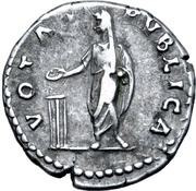 Denarius - Hadrian VOTA PVBLICA, Rome, 137-138 reverse image