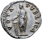 Denarius - Hadrian VOTA PVBLICA, Rome, 137-138 reverse image