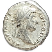 Denarius - Hadrian FORTVNA AVG; Fortuna obverse image