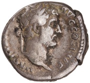 Denarius - Hadrian ROMA AETERNAE; Roma obverse image