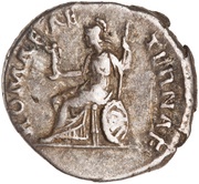 Denarius - Hadrian ROMA AETERNAE; Roma, Rome, 137-138 reverse image