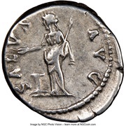 Denarius - Hadrian SALVS AVG; Salus, Rome, 137-138 reverse image