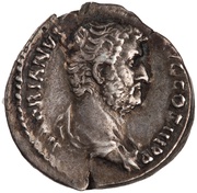 Denarius - Hadrian SALVS AVG; Salus obverse image