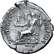 Denarius - Hadrian VENERIS FELICIS; Venus, Rome, 137-138 reverse image
