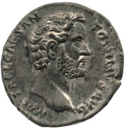 Denarius - Antoninus Pius PONT MAX TR POT COS; Diana obverse image