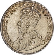 50 Cents - George V obverse image