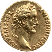 Denarius - Antoninus Pius PONT MAX TR POT COS; Pietas obverse image