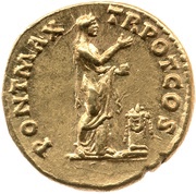 Denarius - Antoninus Pius PONT MAX TR POT COS; Pietas, Rome, 138 reverse image