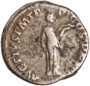 Denarius - Antoninus Pius AVG PIVS P M TR P COS DES II; Diana, Rome, 138 reverse image