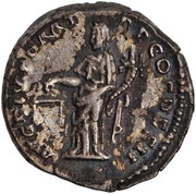 Denarius - Antoninus Pius AVG PIVS P M TR P COS DES II; Aequitas, Rome, 138 reverse image