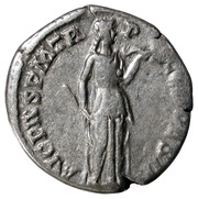 Denarius - Antoninus Pius AVG PIVS P M TR P COS DES II; Fides, Rome, 138 reverse image