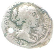 Denarius - Faustina the Elder CONCORDIA AVG; Concordia obverse image