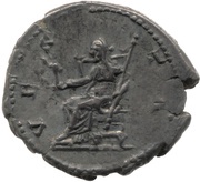 Denarius - Faustina the Elder VESTA; Vesta, Rome, 138-139 reverse image