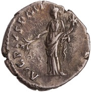 Denarius - Antoninus Pius AVG PIVS P M TR P COS II; Pax, Rome, 139 reverse image