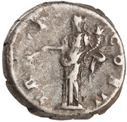 Denarius - Antoninus Pius TR P COS II; Pax, Rome, 139 reverse image