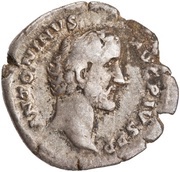 Denarius - Antoninus Pius TR P COS II obverse image