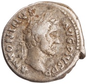 Denarius - Antoninus Pius TR P COS II; Fortuna obverse image