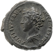 Denarius - Antoninus Pius and Marcus Aurelius AVRELIVS CAES AVG PII F COS DES, Rome, 139 reverse image