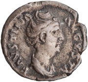 Denarius - Faustina the Elder CONCORDIA AVG; Concordia obverse image
