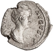 Denarius - Faustina the Elder IVNONI REGINAE obverse image