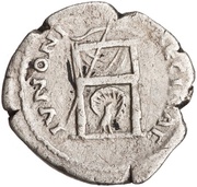 Denarius - Faustina the Elder IVNONI REGINAE, Rome, 139-141 reverse image