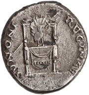 Denarius - Faustina the Elder IVNONI REGINAE, Rome, 139-141 reverse image
