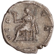 Denarius - Faustina the Elder VESTA; Vesta, Rome, 139-141 reverse image