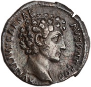 Denarius - Antoninus Pius and Marcus Aurelius AVRELIVS CAESAR AVG PII F COS, Rome, 140 reverse image