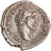 Denarius - Antoninus Pius AEQVITAS AVG; Aequitas obverse image