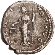 Denarius - Antoninus Pius AEQVITAS AVG; Aequitas, Rome, 140-143 reverse image