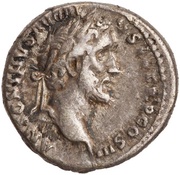 Denarius - Antoninus Pius APOLLINI AVGVSTO; Apollo obverse image