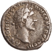 Denarius - Antoninus Pius CLEMENTIA AVG; Clementia obverse image